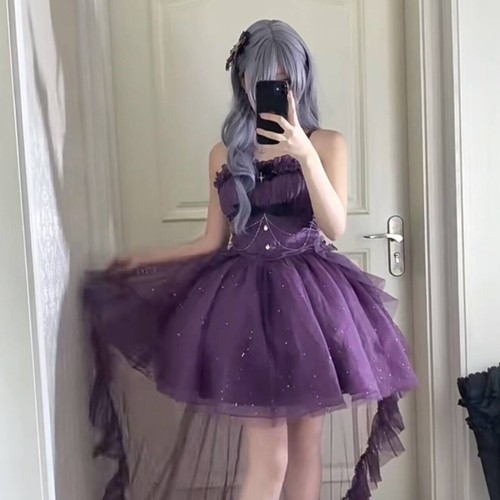 Ragazza donna lolita ruffles - ragazza,