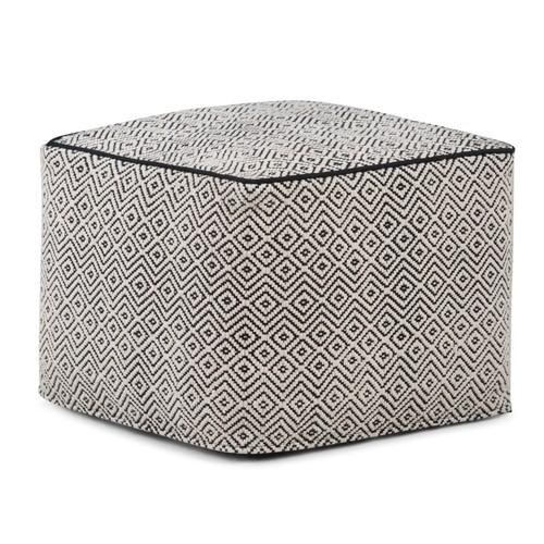 Brynn square pouf footstool - pouf,,