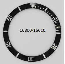 lunetta ghiera nera orologi rlx sub marine per 16800 16610 bezel watch
