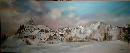 Paesaggio friulano quadro - "paesaggio, friulano",
