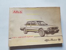 Alfa Romeo Alfa 6 1983 manuale