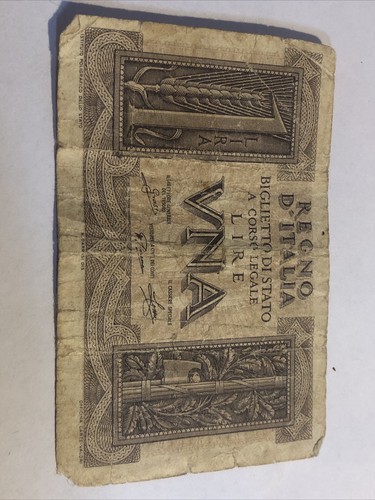 Banconota lira 1939 - banconota, 1