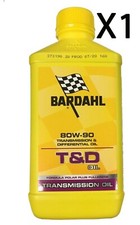 Olio Cambio Auto Bardahl Bardhal T&D TED Oil 80W90 API GL-5 GL-4 MT-1 1 Litro Lt