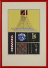 Lucio del pezzo serigrafia - lucio,