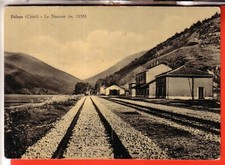 CARTOLINA PALENA   B/N VIAGGIATA 1955  STAZIONE FERROVIARIA OCCASIONE