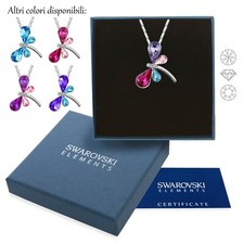 Collana oro bianco Swarovski