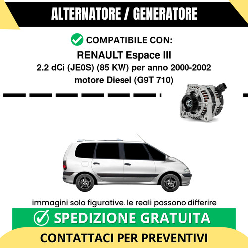 Alternatore renault espace iii - alternatore,