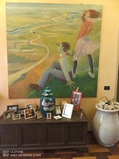 Cocoz Cesare Giardin Vigevanoquadro moderno dipinto a mano 