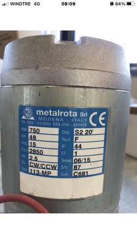 Motore elettrico 48v - 48v, 750w