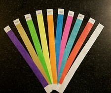 510cm (20 Ogni Di 10 Colori) Carta Bracciali Braccio Bande, Tyvek Braccialetti