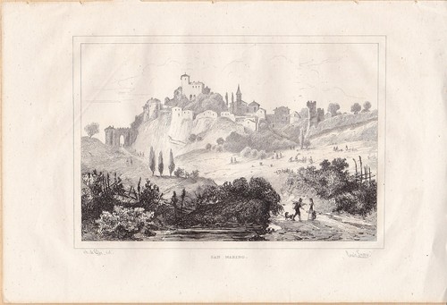 San marino incisione di - marino,