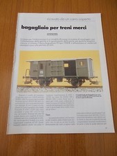 BAGAGLIAIO PER TRENO MERCI FS TIPO 1930 MODELLO FERROVIARIO TRENI ELABORAZIONE