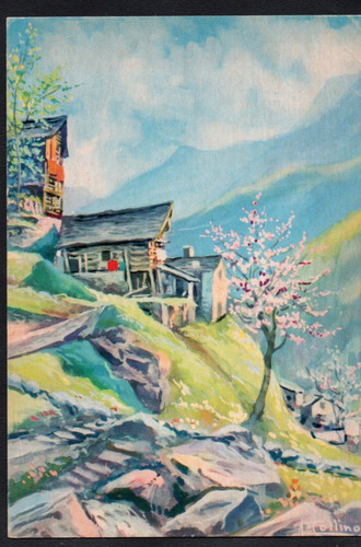 Cartolina paesaggio montano - cartolina,