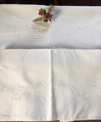 Antico lenzuolo matrimoniale - antico,