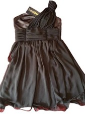 Bellissimo Abito Elegante Nero Monospalla Nuovo Costato 120 Vedi Cartellino