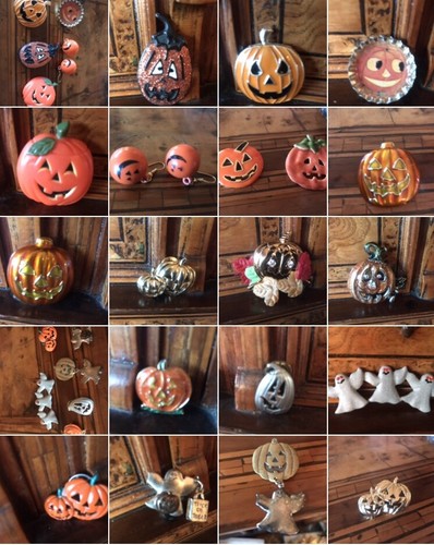 Vintage halloween brooch - vintage,