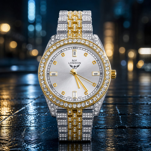 Orologio uomo oro argento - oro,