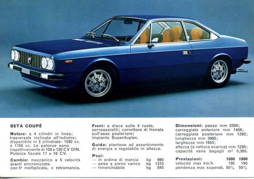 Lancia beta coupe 1600 1800 - lancia, 1600-1800