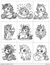 20 BABY UNICORNI MACCHINA DA