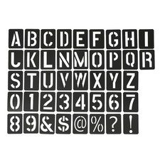  41 Pcs Stampini Lettere Stencil Alfabeto Da Disegno Numero Piccoli