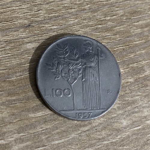 Moneta 100 lire del 1957 - moneta,