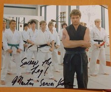 Mratin Kove signed Autographed Photo 8X10  karate kid  Cobra kai