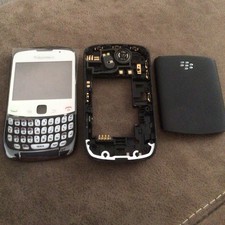 Ricambio custodia Blackberry Curve 9300 fascia anteriore, obiettivo, cover posteriore e tastiera