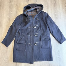 Cappotto lana blu navy