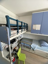 Cameretta A Due Letti Con Ponte Scorrevole