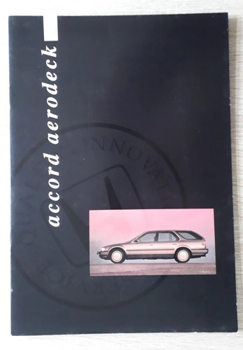 Brochure honda accord - brochure, aerodeck