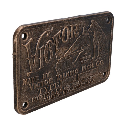 Targa insegna cane hmv - cane, old