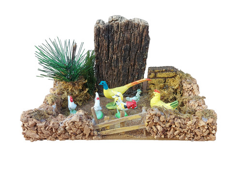 Casa presepe pollaio con - pollaio,