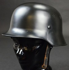 WW2 WK2 WH FLP elmetto acciaio M34 antincendio vigili del fuoco alluminio taglia 58 RARO 10290