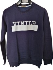 FELPA RAGAZZO TAGLIA S Blu con scritta Bianca