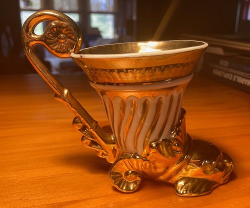 Vecchia coppa rhyton costine - rhyton,