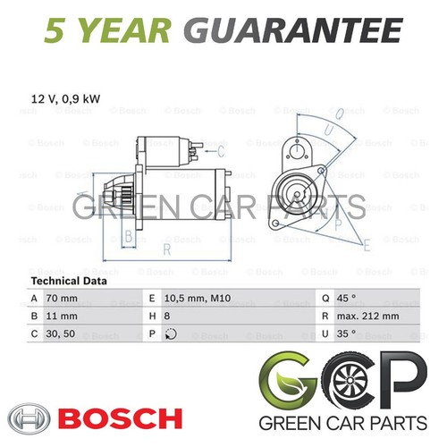 Motorino avviamento bosch - motorino, di
