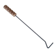 ATTIZZATOIO PER CAMINO CON MANICO IN LEGNO ACCESSORI LEGNA FUOCO IN FERRO