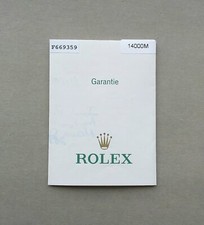 ROLEX Guarantee Warranty