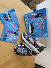 Vintage Originale Skechers Shape Ups 11806/NVSL Argento/Blu Donna Taglia 10w/DVD