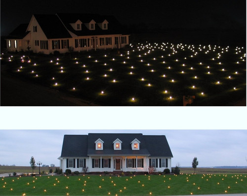 Luci led prato bianco - led,