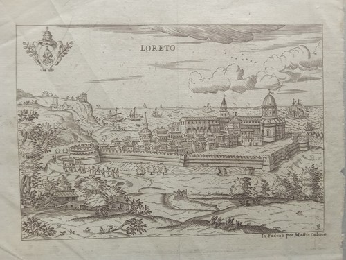 Loreto marche veduta antica - loreto,