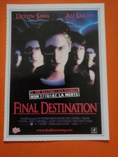 FINAL DESTINATION - 2000 MINI LOCANDINA CIAK DA COLLEZIONE FILM CINEMA