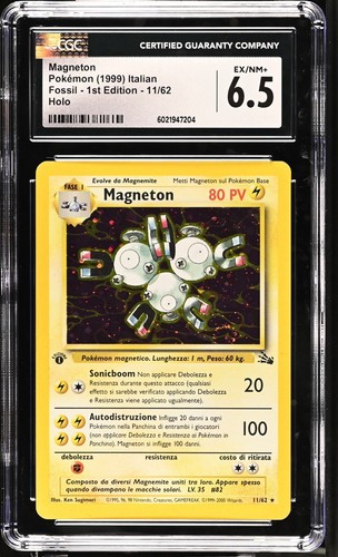 Pokémon magneton fossil cgc - pokémon,
