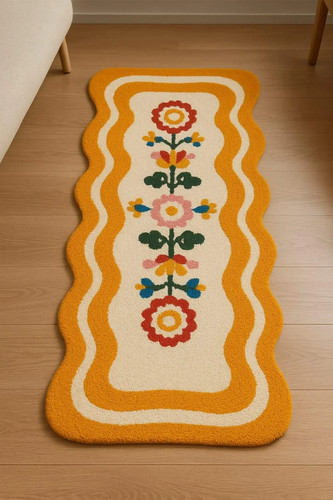 Tappeto runner ondulato