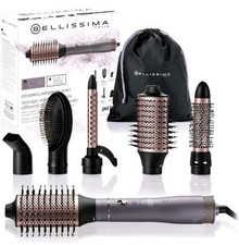 Bellissima Imetec Ceramic e Argan Oil 6 in 1, Spazzola ad Aria Calda, 6 Accessor