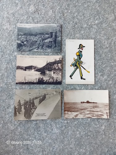Ww1 militaria cartoline lotto - militaria,