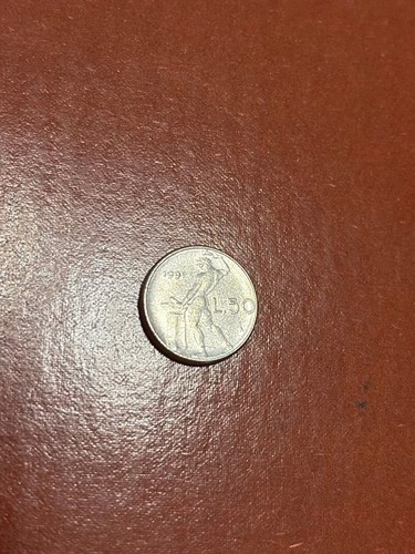 Moneta lire piccole 1991 - 50,