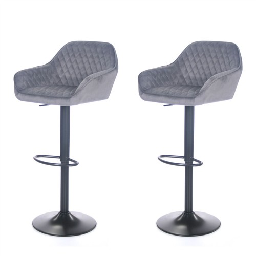 Velluto grigio sgabelli da - grigio,
