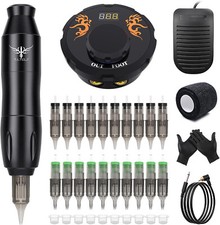 TATELF Macchina Tatuaggi Professionale Completo Rotative Penna