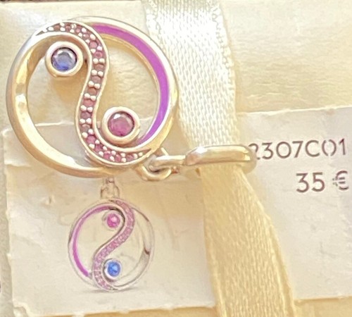 Charm pandora yin yang - le,